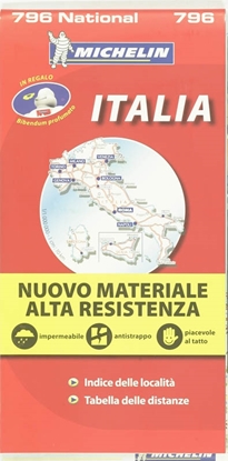 Afbeeldingen van Nationale kaarten Michelin Michelin Wegenkaart 796 Italië Scheurvast