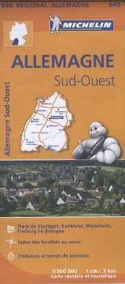 Afbeeldingen van Regionale kaarten Michelin Michelin Wegenkaart 545 Duitsland Zuidwest