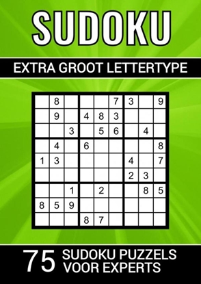 Afbeeldingen van Sudoku Extra Groot Lettertype - 75 Sudoku Puzzels voor Experts