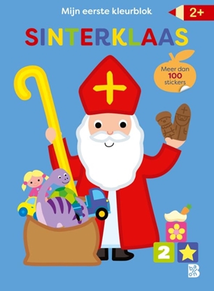 Afbeeldingen van Sinterklaas Mijn allereerste kleurblok met stickers: Sinterklaas