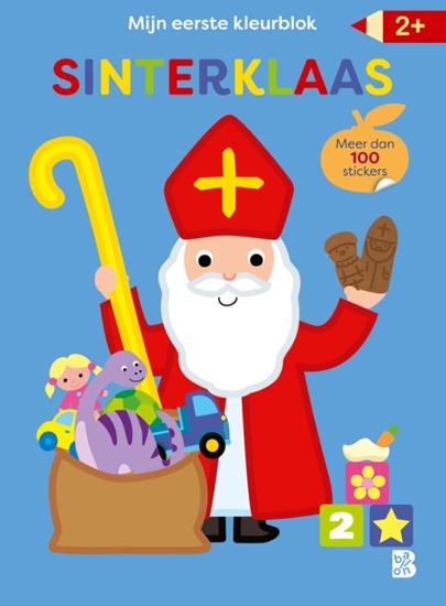 Afbeelding van Sinterklaas Mijn allereerste kleurblok met stickers: Sinterklaas