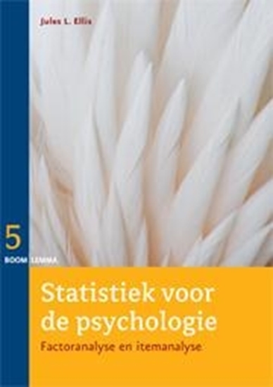 Afbeelding van Statistiek voor de psychologie Statistiek voor de psychologie factor- en itemanalyse