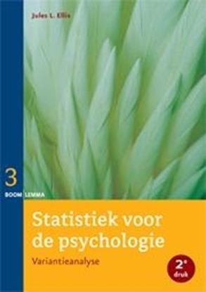 Afbeeldingen van Statistiek voor de psychologie Statistiek voor de psychologie deel 3