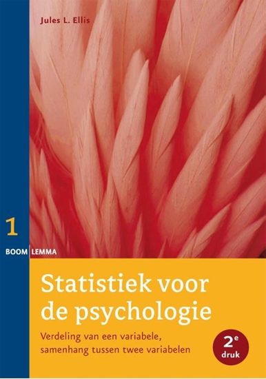 Afbeelding van Statistiek voor de psychologie Verdeling van een variabele, samenhang tussen twee variabelen