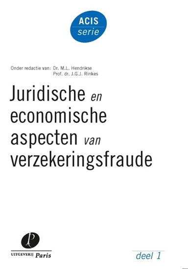 Afbeelding van ACIS-serie Juridische en economische aspecten van verzekeringsfraude