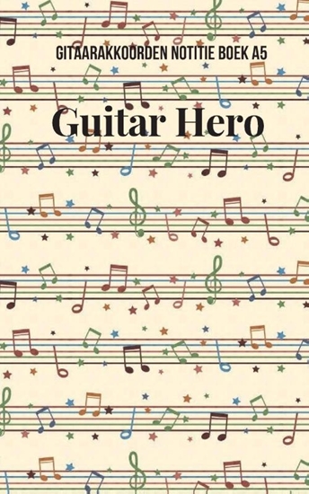 Afbeelding van Gitaarakkoorden Notitieboek A5 Guitar hero