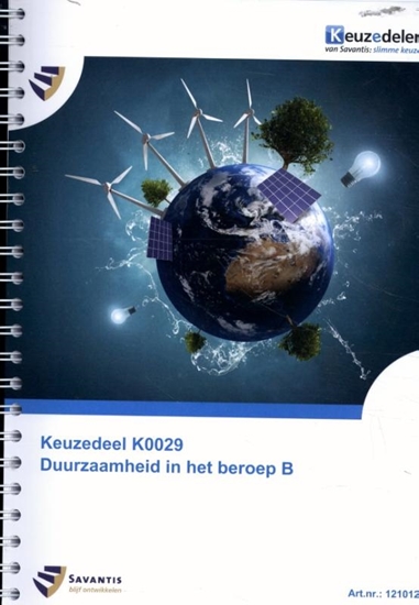 Afbeelding van Keuzedeel K0029 Duurzaamheid in het beroep B