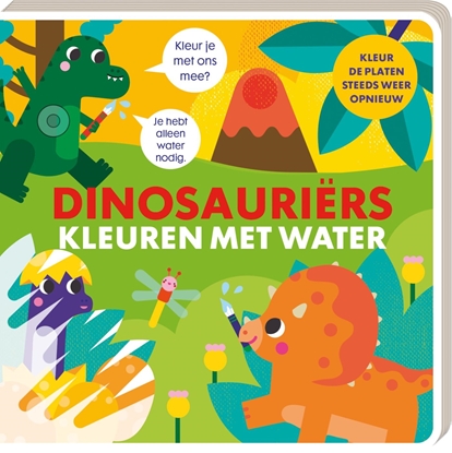 Afbeeldingen van Kleuren met water Dinosauriërs