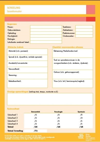 Afbeelding van Screeling (ScreeLing) - scoreformulieren