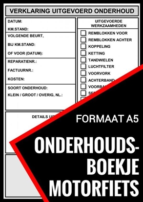 Afbeeldingen van Onderhoudsboekje Motorfiets - Universeel Reparatie Boek