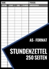 Afbeelding van Stundenzettel - 250 Seiten - Format A5