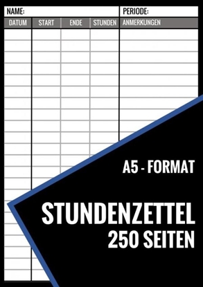 Afbeeldingen van Stundenzettel - 250 Seiten - Format A5
