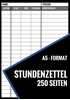 Afbeelding van Stundenzettel - 250 Seiten - Format A5