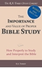 Afbeelding van The Importance and Value of Proper Bible Study