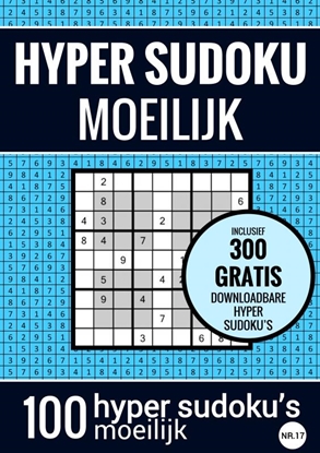 Afbeeldingen van HYPER SUDOKU - Sudoku Moeilijk - nr. 17 - Puzzelboek met 100 Moeilijke Puzzels voor Volwassenen en Ouderen