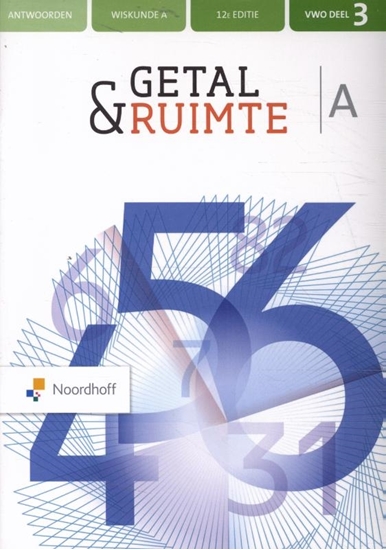 Afbeelding van Getal & Ruimte deel 3 vwo Antwoordenboek A