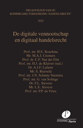 Afbeeldingen van Preadviezen Koninklijke Vereeniging Handelsrecht De digitale vennootschap en digitaal handelsrecht