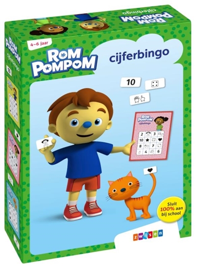 Afbeelding van Rompompom Rompompom cijferbingo