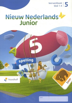 Afbeeldingen van Nieuw Nederlands Junior Spelling groep 5 blok 1-4 leerwerkboek