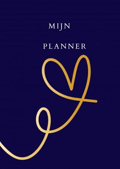 Afbeelding van Mijn Planner hart blauw/goud.