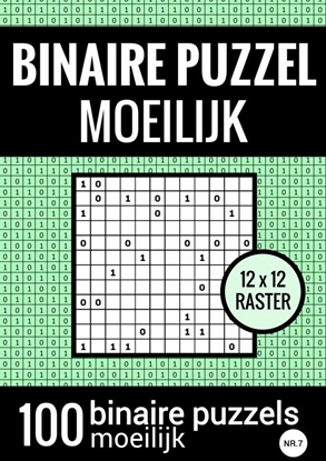 Afbeeldingen van Binaire Puzzel Moeilijk - Puzzelboek met 100 Binairo's - NR.7