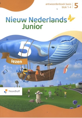 Afbeeldingen van Nieuw Nederlands Junior lezen 5 blok 1-4 Antwoordenboek basis