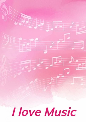 Afbeeldingen van Notenschrift- Notenbalken- Pinky- (A5) Allets Comfort