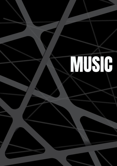 Afbeelding van Notenschrift- Notenbalken- Music (A5) Allets comfort