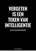 Afbeelding van Vergeten Is een Teken van Intelligentie - Wachtwoordenboek