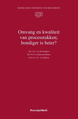 Afbeeldingen van NVvP-reeks Omvang en kwaliteit van processtukken; bondiger is beter?