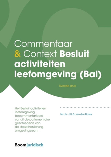 Afbeelding van Commentaar & Context Commentaar & Context Besluit activiteiten leefomgeving (Bal)