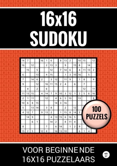 Afbeelding van 16x16 Sudoku - 100 Puzzels voor Beginnende 16x16 Puzzelaars - Nr. 37