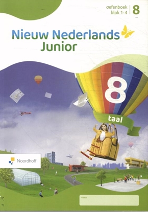 Afbeeldingen van Nieuw Nederlands Junior groep 8 blok 1-4 taal Oefenboek