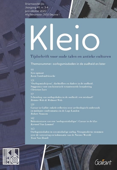 Afbeelding van Kleio. Tijdschrift voor oude talen en antieke culturen Oorlogsmisdaden in de oudheid en later