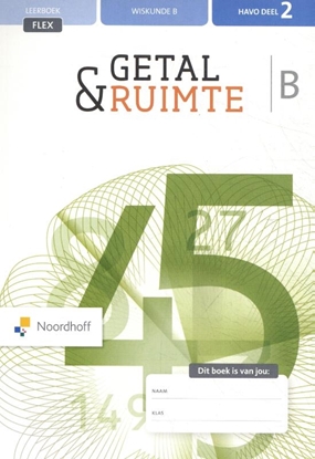 Afbeeldingen van Getal & Ruimte Wiskunde B Havo deel 2 Leerboek flex