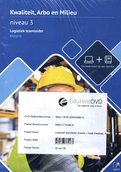 Afbeelding van Kwaliteit, Arbo en Milieu niveau 3 logistiek teamleider Theorieboek