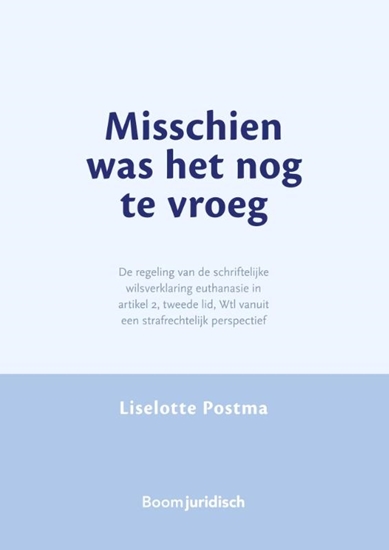 Afbeelding van Misschien was het nog te vroeg