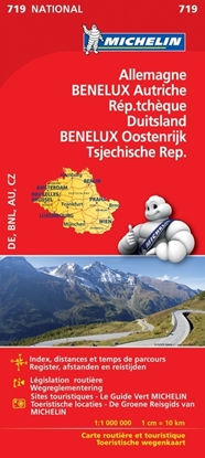 Afbeeldingen van Nationale kaarten Michelin Michelin Wegenkaart 719 Duits/Oost/Tsjech/BeNeLux