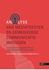 Afbeelding van Analyse van mediateksten en gemedieerde communicatie-inhouden