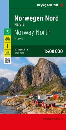 Afbeeldingen van F&B Wegenkaarten F&B Wegenkaart Noorwegen 3 - Noord - Narvik