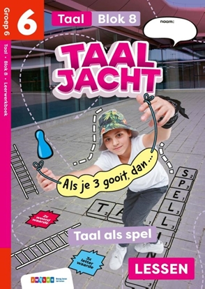 Afbeeldingen van Taaljacht groep 6 blok 8 taal leerwerkboek
