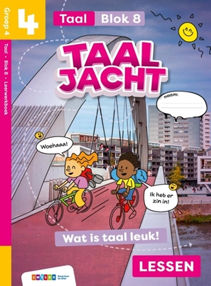 Afbeeldingen van Taaljacht groep 4 blok 8 taal leerwerkboek