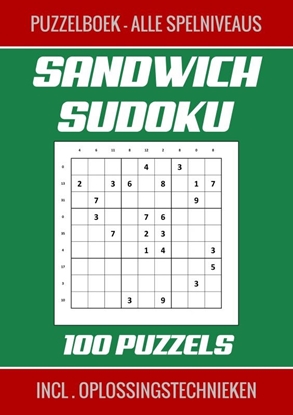 Afbeeldingen van Sandwich Sudoku - Puzzelboek, Alle Spelniveaus - 100 Puzzels Incl. Oplossingstechnieken