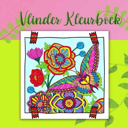 Afbeeldingen van Kleurboek voor Volwassenen :: Bloemen en Vlinders
