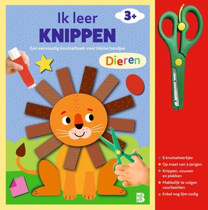 Afbeeldingen van Ik leer knippen Knutselboek met schaartje: Dieren
