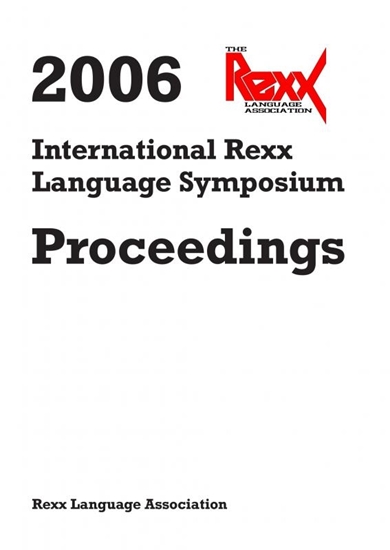 Afbeelding van 2006 International Rexx Language Symposium Proceedings