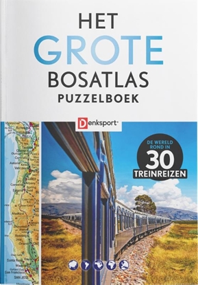 Afbeeldingen van Denksport - Het Grote Bosatlas Puzzelboek - Treinreizen