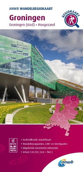 Afbeelding van ANWB Wandelregiokaart Groningen