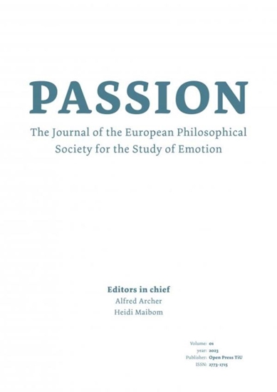 Afbeelding van Passion: Journal of the European Philosophical Society for the Study of Emotion