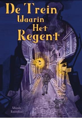 Afbeeldingen van De trein waarin het regent